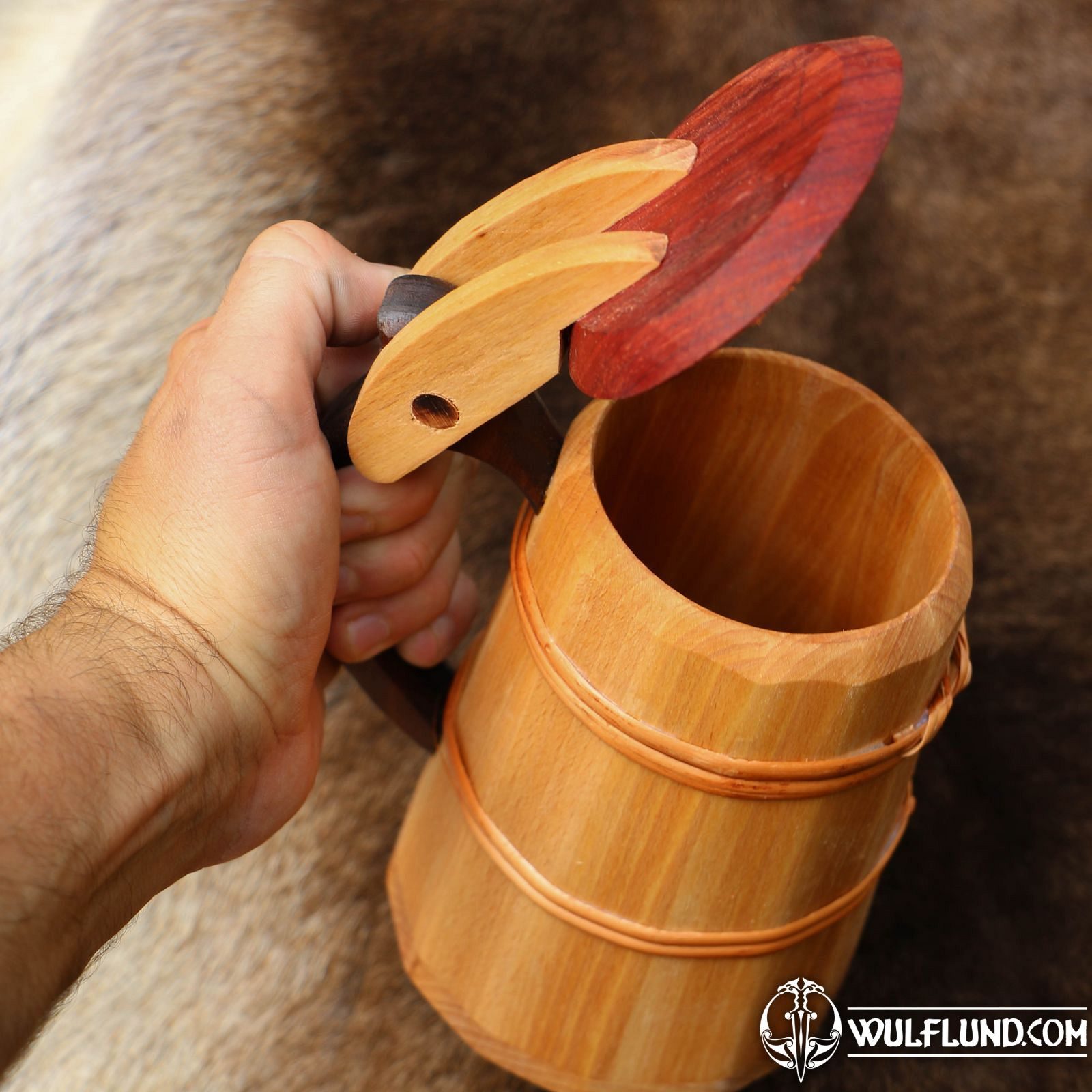Wood Grain Tankard Holder main image 1
