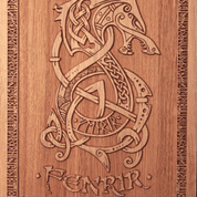 FENRIR WALL DECORATION PLAQUETTE - WOODEN STATUES, PLAQUES, BOXES