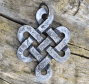 CELTIC KNOT OF LIFE, FORGED PENDANT, STEEL - CELTIC PENDANTS