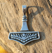 ROLF, THOR'S HAMMER, SILVER - PENDANTS - HISTORICAL JEWELRY