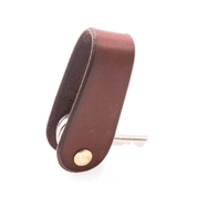 MORLEY, LEATHER KEYCHAIN COGNAC - WALLETS