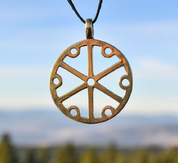 GROMOVITI ZNACI, THUNDERMARKS OF PERUN, BRONZE PENDANT - SLAWEN