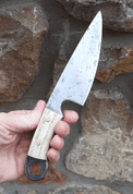 OCULAR, FORGED KNIFE WITH ANTLER - KNIVES