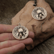 SLAVIC WOLF PENDANT, BRONZE - SLAVIC AMULETS