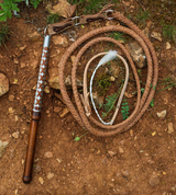 SLOVAKIAN WHIP, DECORATED BY TIN - KEYCHAINS, WHIPS, OTHER