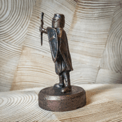 KNIGHT OF THE TEMPLE, HISTORICAL TIN STATUE - BRONZE PATINA - PEWTER FIGURES