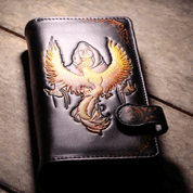 ANNE STOKES PHOENIX RISING MYTHICAL BIRD EMBOSSED PURSE - MAROQUINERIE, PORTEFEUILLES