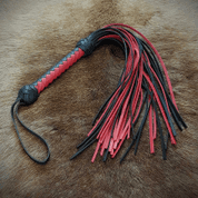 LEATHER QUIRTS, BLACK AND RED - KEYCHAINS, WHIPS, OTHER