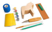 DIY02 – DALA HORSE CARVING KIT – COMPLETE STARTER WHITTLING KIT - CISEAUX À SCULPTER FORGÉS