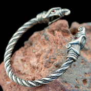 HUGINN AND MUNINN, VIKING BRACELET, SILVER - BRACELETS