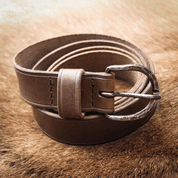 LEATHER BELT WITH FORGED BUCKLE, PERUNIKA SYSTEM - BUSHCRAFT