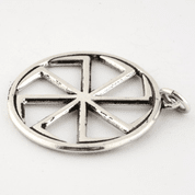 KOLOVRAT SIMPLE, PENDENTIF SOLAIRE SLAVE, ARGENT 925 - PENDENTIFS