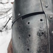 MITTELALTERLICHEN KREUZRITTER HELM, 13. JAHRHUNDERT - GOTISCHE HELME