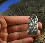 VIKING STRAP END, GOKSTAD, NORWAY, REPLICA, SILVER - BOUCLES DE CEINTURE ET RIVETS DÉCORATIFS