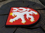 CZECH LION, RUBBER PATCH, COLOURED - MILITARY PATCHES