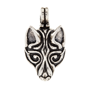 VIKING WOLF HEAD, SILVER PENDANT BY WULFLUND, AG 925, 16 G. - PENDANTS