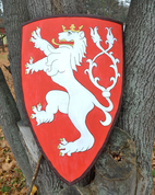 BOHEMIAN LION, COAT OF ARMS, SHIELD - PAINTED SHIELDS