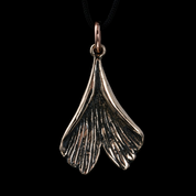 GINKGO, PENDANT, BRONZE - COSTUME JEWELLERY