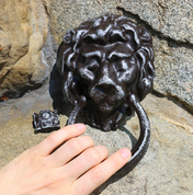 DOOR KNOCKER LION, ALLOY - FORGED IRON HOME ACCESSORIES