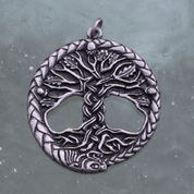 CHÊNE SACRÉ ARBRE DE VIE PENDENTIF ZINC - INSPIRATION CELTIQUE