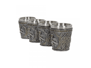 ARMOURED SHOT GLASS, SET OF 4 - TASSEN, KELCHE