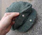 FINNEGAN IRISH CAP WOOL GREEN - CAPS, HATS FROM IRELAND