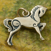 CELTIC HORSE, BRONZE PENDANT - ANIMAL PENDANTS