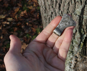 BJORNAR, AXE, PENDANT, DAMASCUS STEEL - VIKING PENDANTS