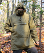 ANORAK POUR BUSHCRAFT EN LAINE, SYSTÈME PERUNIKA - BUSHCRAFT