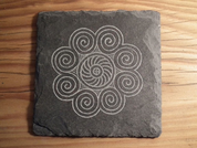 SUN SLATE COASTER - GARDEN DECOR