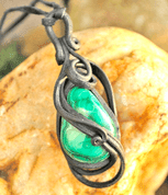 MALACHITE  PENDANT - FANTASY JEWELS