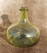 DORA GREEN CARAFE - HISTORICAL GLASS - HISTORICAL GLASS