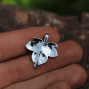 IVY LEAF SILVER PENDANT CZECH MOLDAVITE - PENDANTS