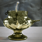 OIL LAMP, 17TH CENTURY MORAVIA - HISTORICAL GLASS