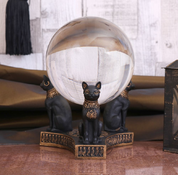 BASTET'S HONOUR, CRYSTAL BALL HOLDER - FIGUREN, LAMPEN