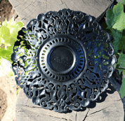 PLATE - ROSE, CAST IRON, DECORATION - FORGED IRON HOME ACCESSORIES