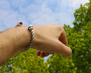 ALESIA, SILVER BRACELET, GARNET - BRACELETS