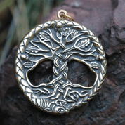 CELTIC OAK SACRED TREE OF LIFE PENDANT BRONZE - PENDANTS, NECKLACES