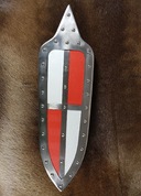 HUNGARIAN SHIELD, 15TH CENTURY, RED, WHITE - LIVING HISTORY SHIELDS