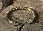 WOLF FENRIR, KNITTED BRASS BRACELET - BRONZE HISTORICAL JEWELS