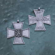 CROIX DANS LES TEMPS DIFFICILES, TCHÉCOSLOVAQUIE, 1918-1919, REPRODUCTION - TOUS LES PENDENTIFS, NOTRE PRODUCTION