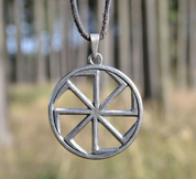 KOLOVRAT, SLAWISCHER TALISMAN AUS SILBER, AG 925 - ANHÄNGER - SCHMUCK, SILBER