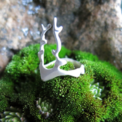 SMALL DEER, CUBIST RING, STERLING SILVER - ANNEAUX