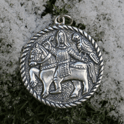 MITTELALTERLICHER FALCONER MORAVIA MAGNA STERLING SILBER ANHÄNGER - ANHÄNGER - SCHMUCK, SILBER