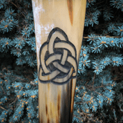 CARVED DRINKING HORN, CELTIC KNOT - DRINKING HORNS
