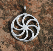 SUN SYMBOL III, SILVER PENDANT - PENDENTIFS