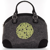 TOTE BAG WITH A CELTIC KNOT, WOOL, IRELAND - WOOLEN HANDBAGS & BAGS
