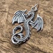 DRAGON ÉTERNEL - PENDENTIF EN ARGENT AG 925 - PENDENTIFS