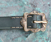 GREEN HISTORICAL BELT - CEINTURES EN CUIR