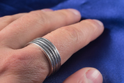 GEIR, VIKING RING, SILVER - FILIGREE AND GRANULATED REPLICA JEWELS